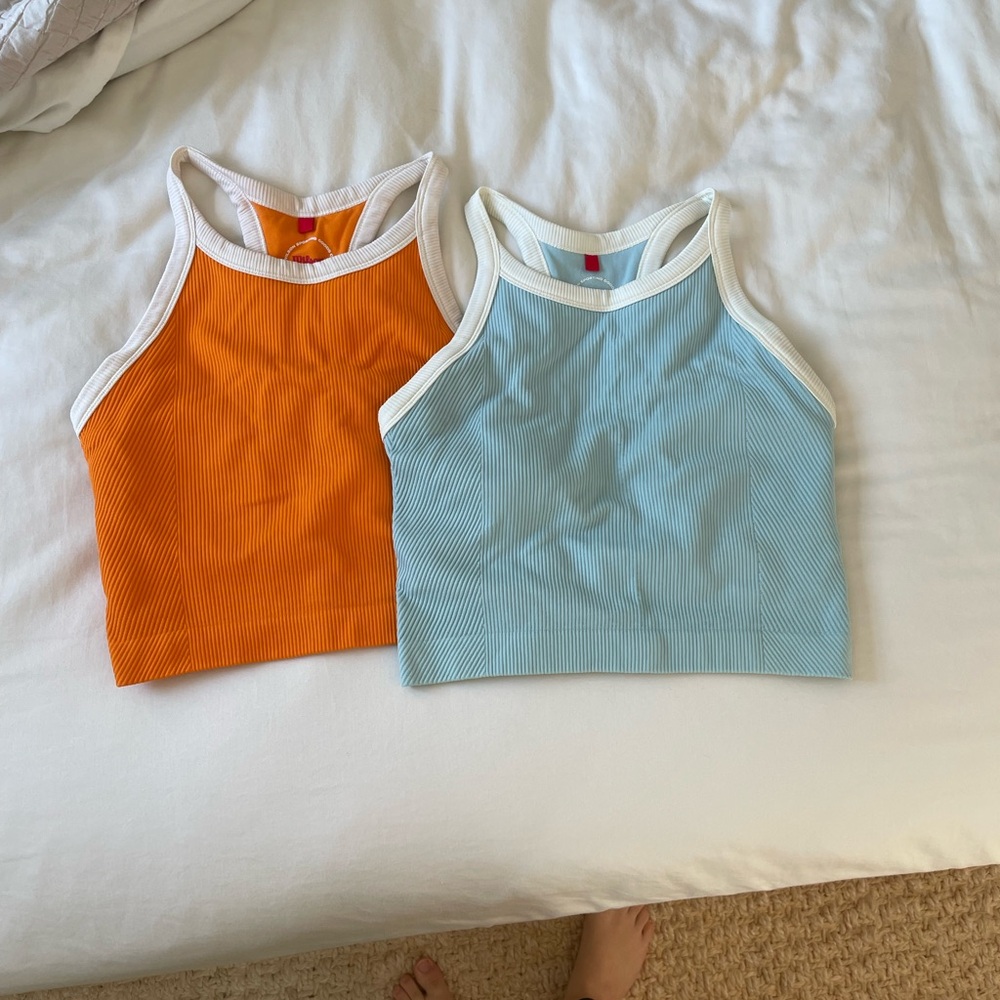 Wilson Light Blue Ribbed Tank Top